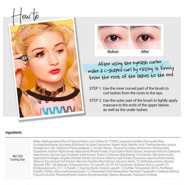 EYECROWN Mascara coréen Hard Carry Absolute Cara Curling Star